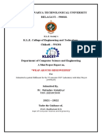Vishveshwarya Technological University BELAGAVI - 590018.: A Mini Project Report On