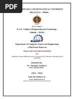 Vishveshwarya Technological University BELAGAVI - 590018.: A Mini Project Report On