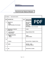 Technical Data Sheet: Item Description Unit Data To Be Filled in by The Contractor