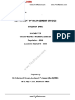 Department of Management Studies: Prepared by