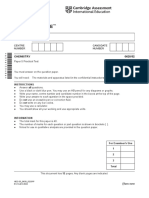 Cambridge IGCSE: CHEMISTRY 0620/52