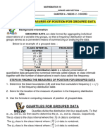 Q4 - WEEK 2 - MEASURES OF POSITION For GROUPED DATA