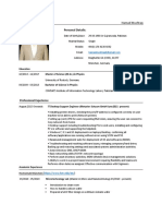 Curriculum Vitae: Hamad Mushtaq