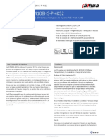 Fiche Technique DAHUA DHI-NVR4104 - 4108HS-P-4KS2