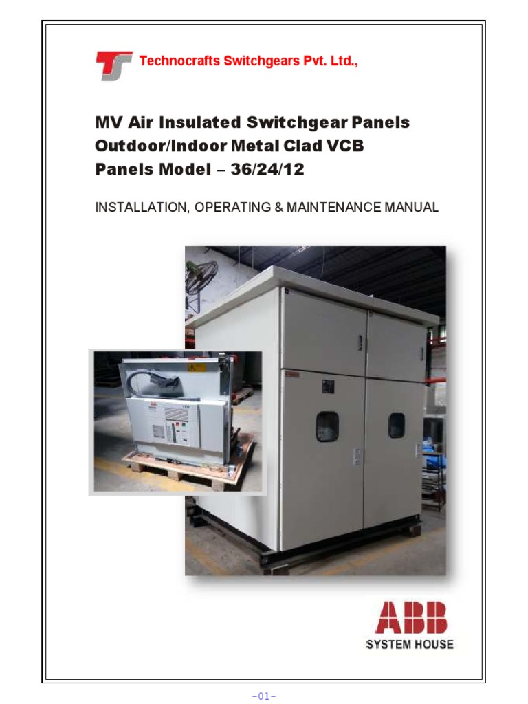 MV Air Insulated Switchgear Manual | PDF | Transformer | Fuse (Electrical)