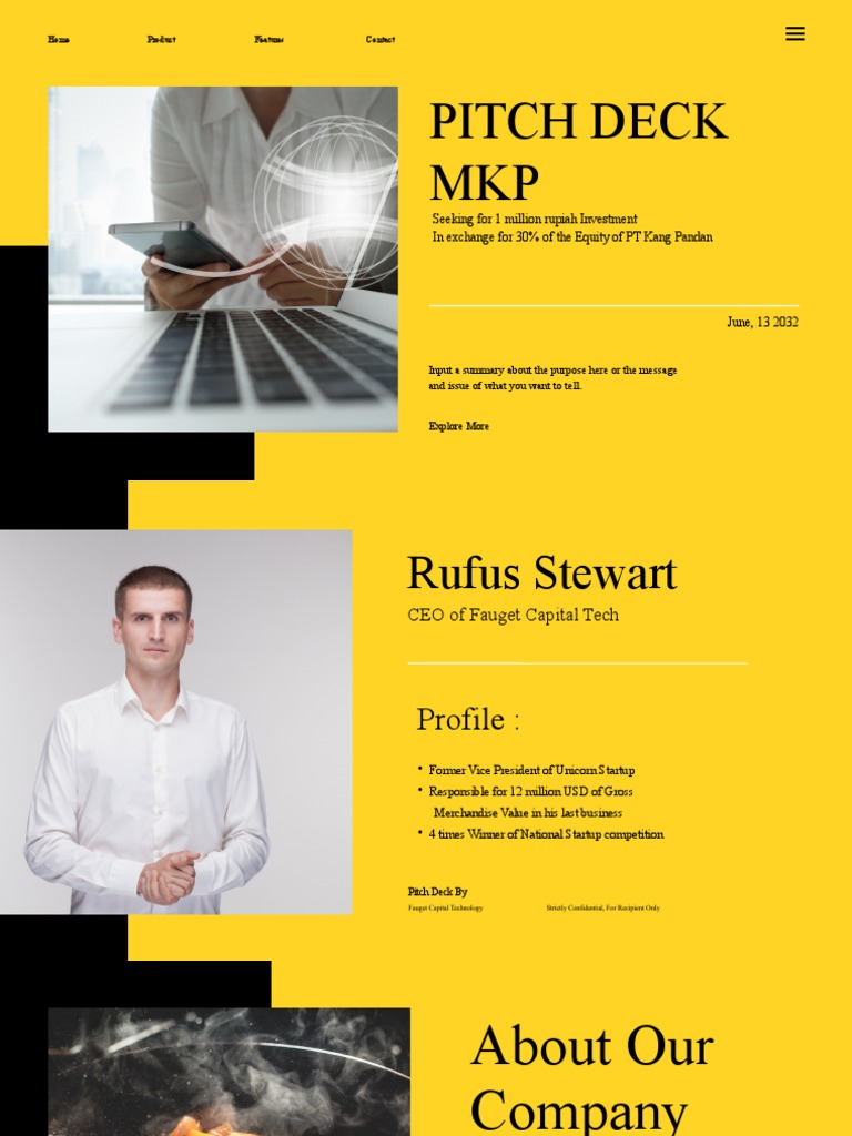 Contoh Pitch Deck File Pengusahakuliner - Id | PDF | Market (Economics) |  Business