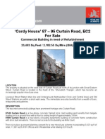 Cordy House' 87 - 95 Curtain Road, EC2 For Sale