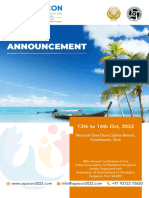 IAPSCON 2022 - Second Announcement Flyer
