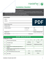 Installation Checklist: Scope Pre-Check