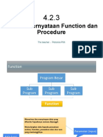 4.2.3 Peryataan Function Dan Procedure