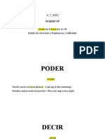 Poder, Haber, Decir, Ir