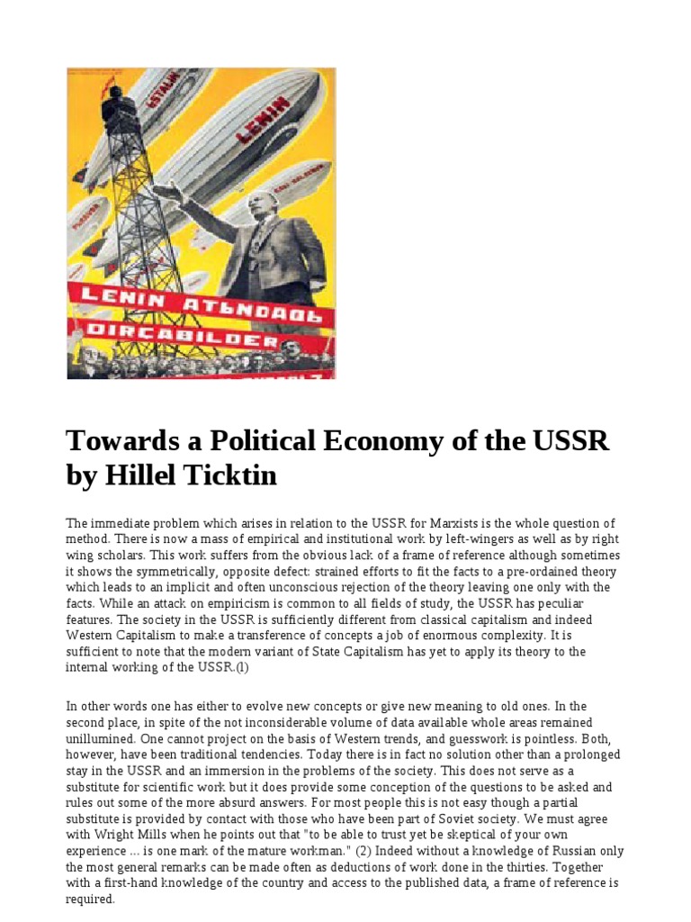Understanding Soviet Economic Dynamics | PDF | Soviet Union | World ...
