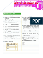 Expresiones Algebraicas para Primer Grado de Secundaria