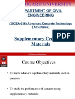 Department of Civil Engineering: Supplementary Cementing Materials