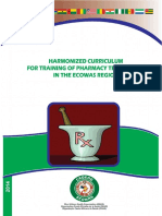 Harmonized Curriculum Training Pharmacy Technicians