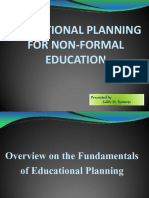 Educational Planning For Non Formal Education