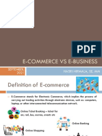E-Commerce Vs E-Business: September, 2021