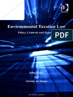 John Snape, Jeremy de Souza Environmental Taxation Law Policy, Contexts and Practice 2006