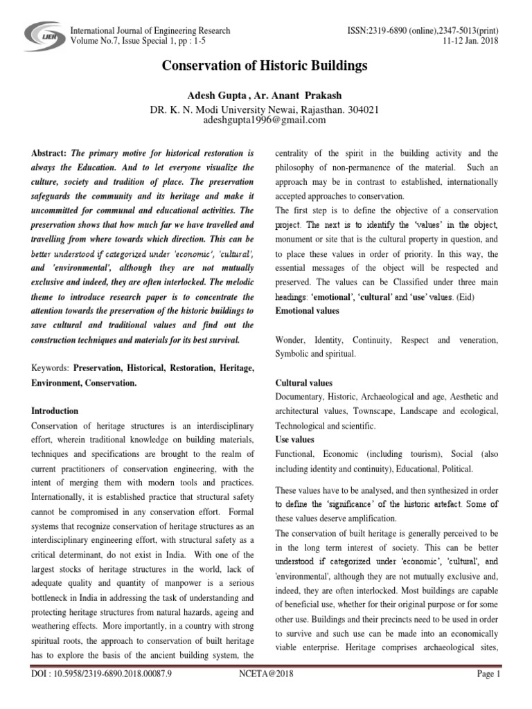 Historic Building Preservation Strategies | PDF | Cultural Heritage ...