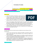 Psychoanalytic Model Sigmund Freud Id, Ego, Supere Go