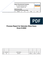 Process Report For Saturator Blow Down Drum D-6002: Marjan Petrochemical Company