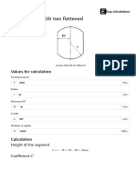 Circular Shaft With Two Flattened: Values For Calculation