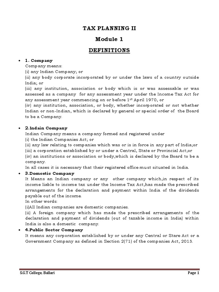 Corporate Tax Planning Essentials | PDF | Taxes | Alternative Minimum Tax