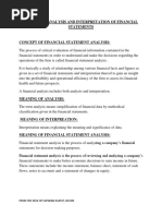 0module 2: Analysis and Interpretation of Financial Statements