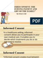 Informed Consent: The Right of Dying Patient and The Right of The Family