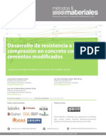 Desarrollo de Resistencia A La Compresión en Concreto Con Cementos Modificados