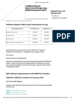 Engine Control Module (EMS) Software Information - Improvement List (Change Log), August 2020 - US17+OBD2019 Emissions ONLY