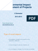 Environmental Impact Assessment of Projects: II Semester 2013-2014