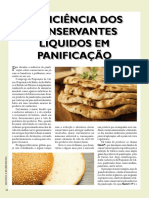 Eficiência dos conservantes líquidos em panificação