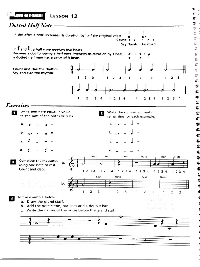 Dots and Dotted Half Note PDF