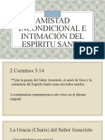 Amistad Incondicional e Intimación Del Espíritu Santo