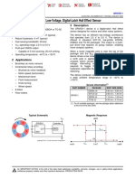 DRV5011 Low-Voltage, Digital-Latch Hall Effect Sensor: 1 Features 3 Description