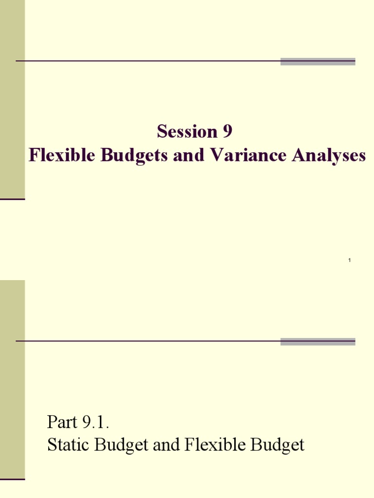 Budgeting & Variance Analysis Guide | PDF | Inventory | Budget