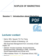 Principles of Marketing: Session 1: Introduction About Marketing