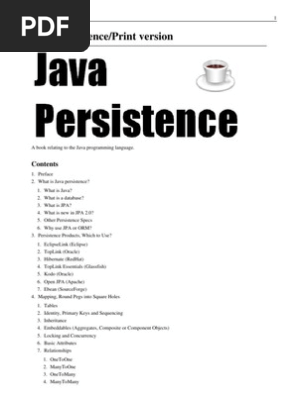 Java Persistance Databases Enterprise Java Beans