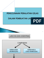 Penggunaan Peralatan Gelas Dalam Pembuatan Larutan