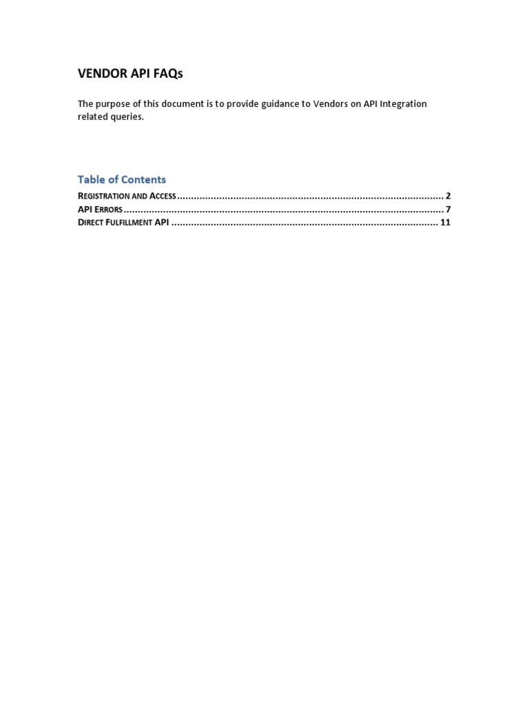 Vendor API Integration Guide | PDF | Invoice | Amazon Web Services