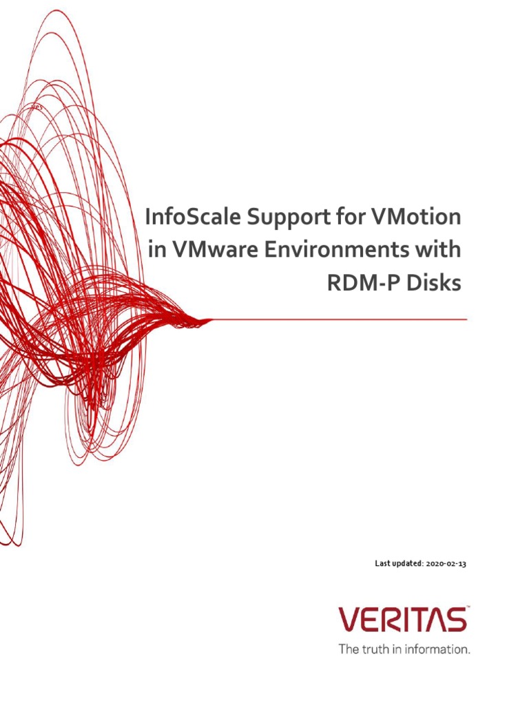 Infoscale Support Vmware Vmotion RDMP | PDF | V Mware | Virtual Machine