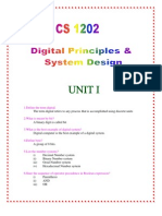 CS 1202 Digital Principles and System Design