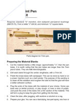 Slim Ballpoint Pen Hardware Kit: Preparing The Material Blanks