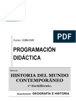 02 - Programacion Historia Del Mundo Contemporaneo 1o Bach 2020-2021