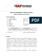 Sílabo Derecho Internacional Público