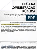 Atos de Improbidade (Etica Na Adninistração) AULA 02