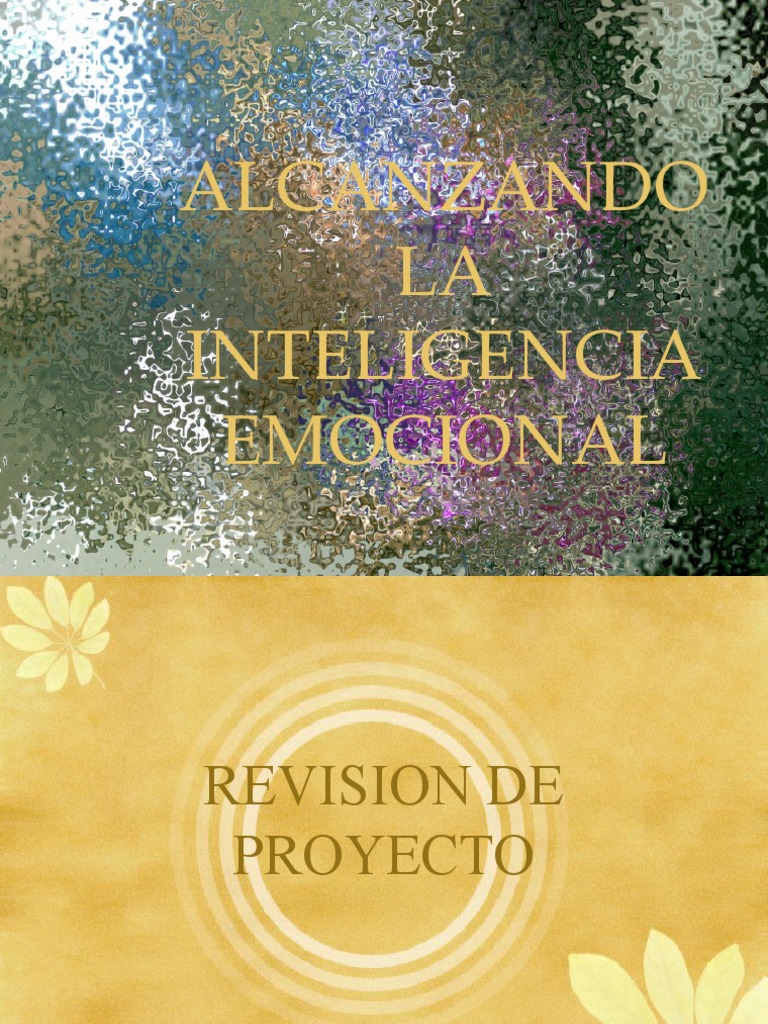 Proyecto de Taller de Inteligencia Emocional | PDF | Las emociones ...