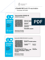 Certificado Vacuna COVID