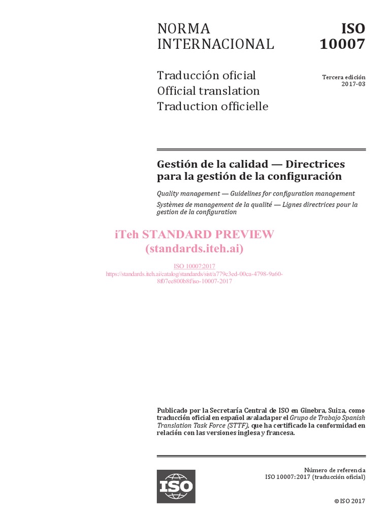 Iso 10007 2017 | PDF | Organización internacional para la ...